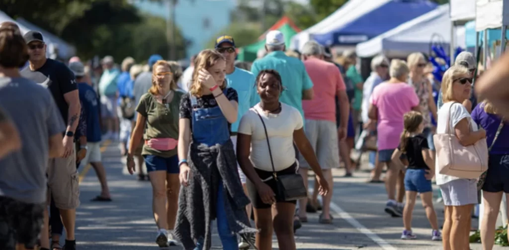 Edisto Beach Fall Festival features arts, crafts, baked goods, and business sponsors. This is our annual event for all to enjoy our vendors and of course, the Turtle Tide Art Auction, where we auction off the 10 painted turtles from the Edisto Turtle Tide Art Project.