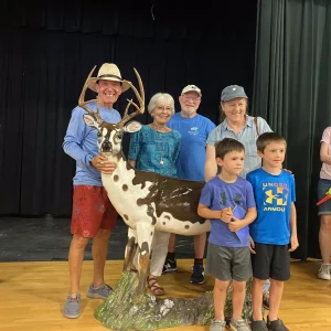 Jack the deer with artists and sponsors