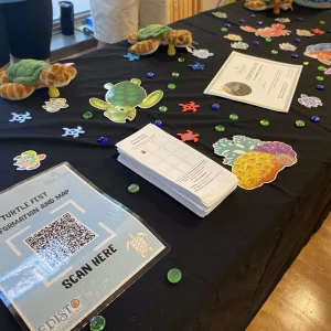 Informational booth set up by Friends of Edisto Beach State Park and ACE Basin (FRESPACE)