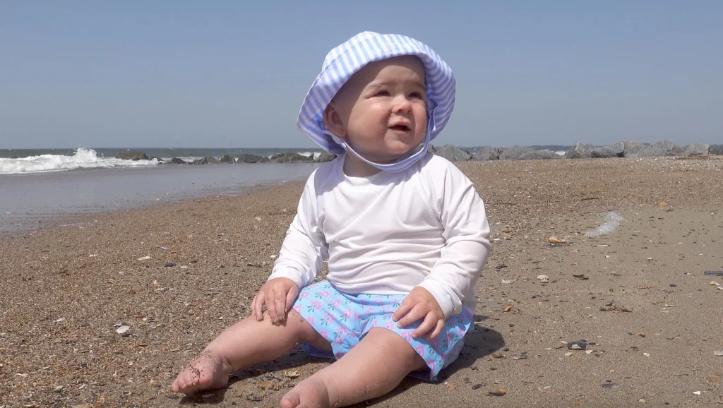 Baby in Sand