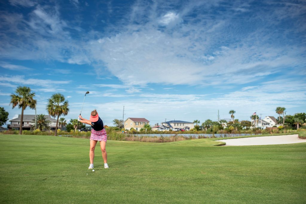 golfing
